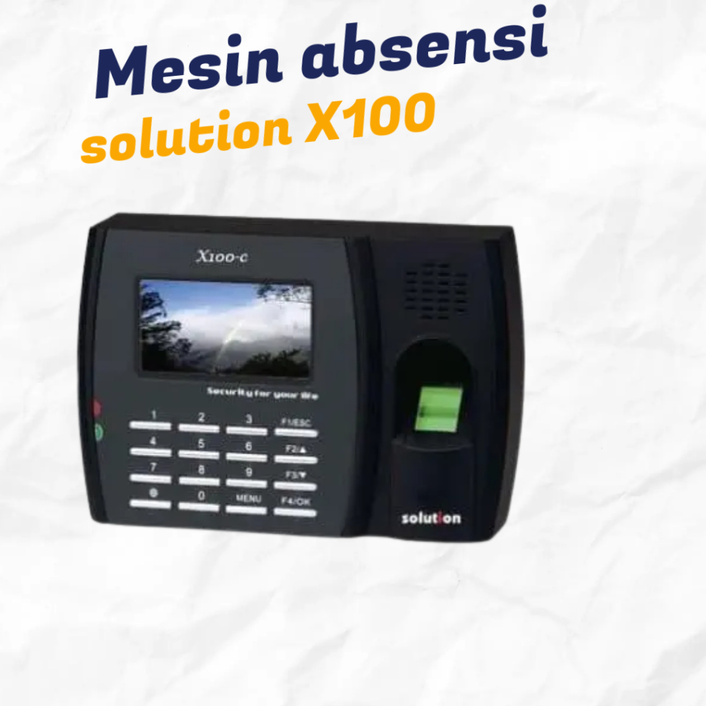mesin absensi solution x100c