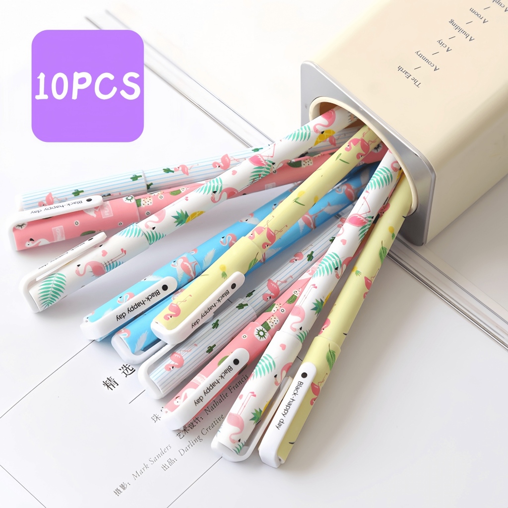 

Set Pena Gel 10 Warna alat tulis Korea desain lucu untuk Gambar Seni Kantor Sekolah