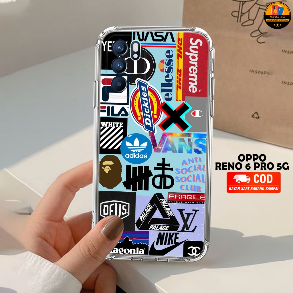 Case OPPO RENO 6 PRO 5G - Casing OPPO RENO 6 PRO 5G Terbaru 2023 MIRACLE CASE [ MOTIF 20 ] Silikon O