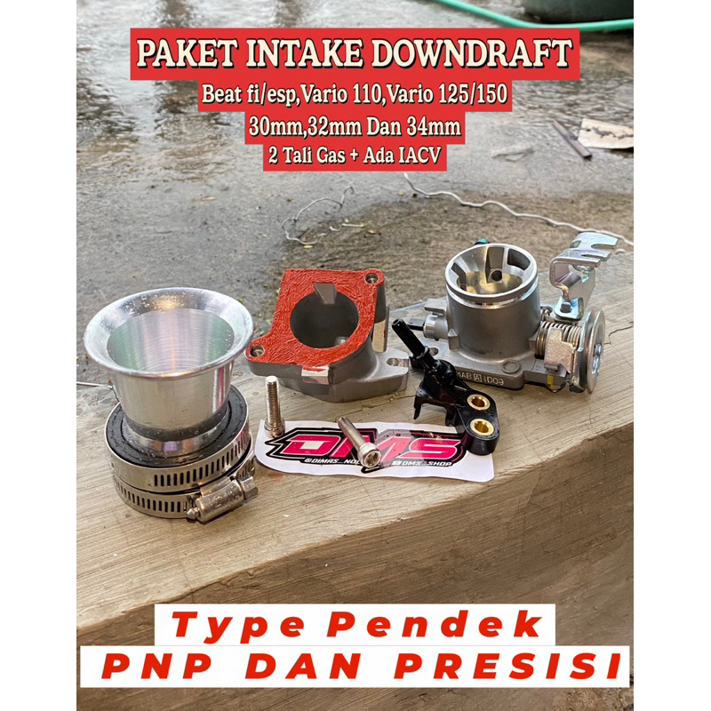 INTAKE DOWNDRAFT manifold intake downdraft intak downdraft SET vario beat scoopy type pendek