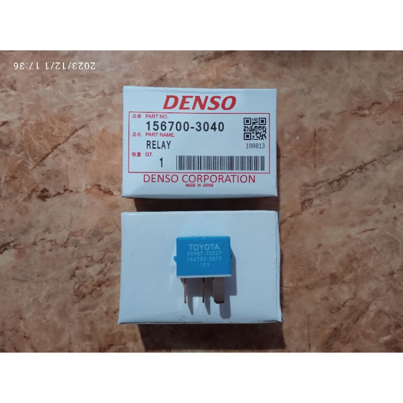 Relay AC Mobil Kaki 4 Denso 12v