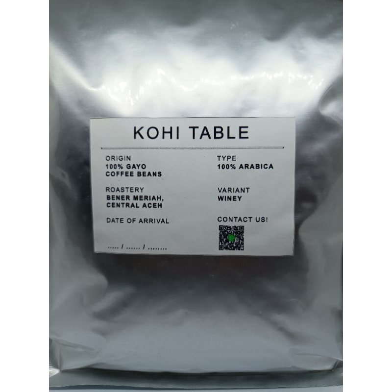 

100% Pure Biji Kopi Arabika Gayo Winey Single Origin | Roasted