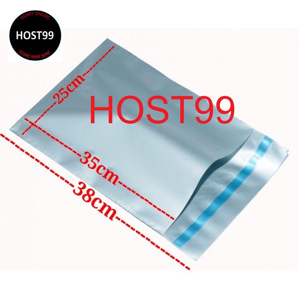 

[Miliki] NEW AMPLOP PLASTIK POLYMAILER 25X38 OPP SILVER PACKAGING PLASTIC BKS 63