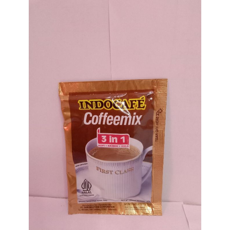 

COFFEEMIX INDOCAFE 3 IN 1 isi 10 pcs (1 renceng )