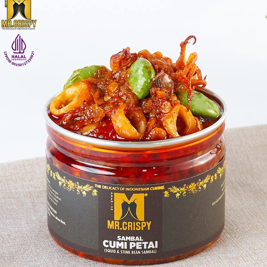 

modelTipe CCH132 Sambal Cumi Pete / Petai / Sambel Mr.Crispy - 120 Gram