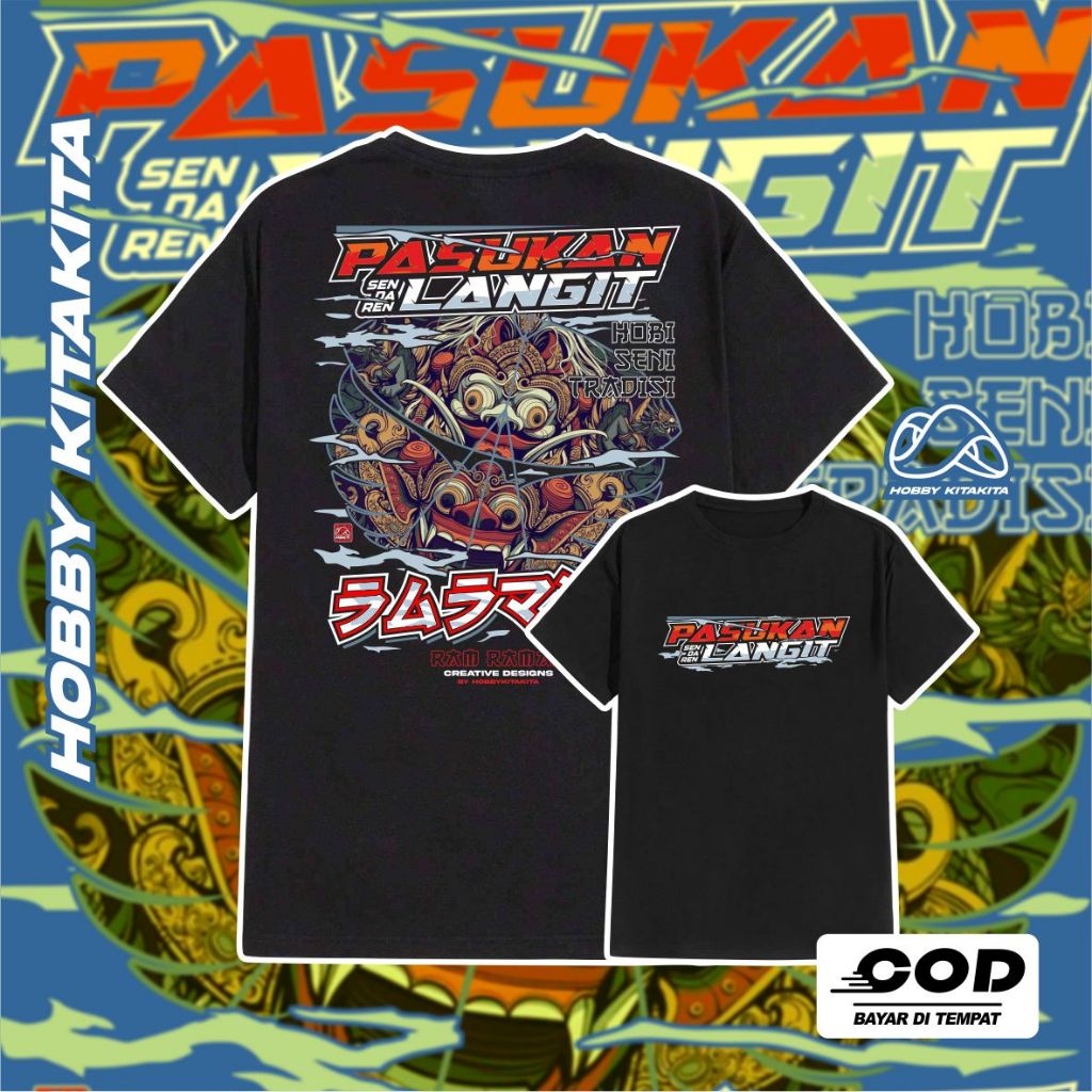 Kaos Layangan Gapangan Ram Raman Seniman Sendaren Petarung Langit | Hobbykitakita