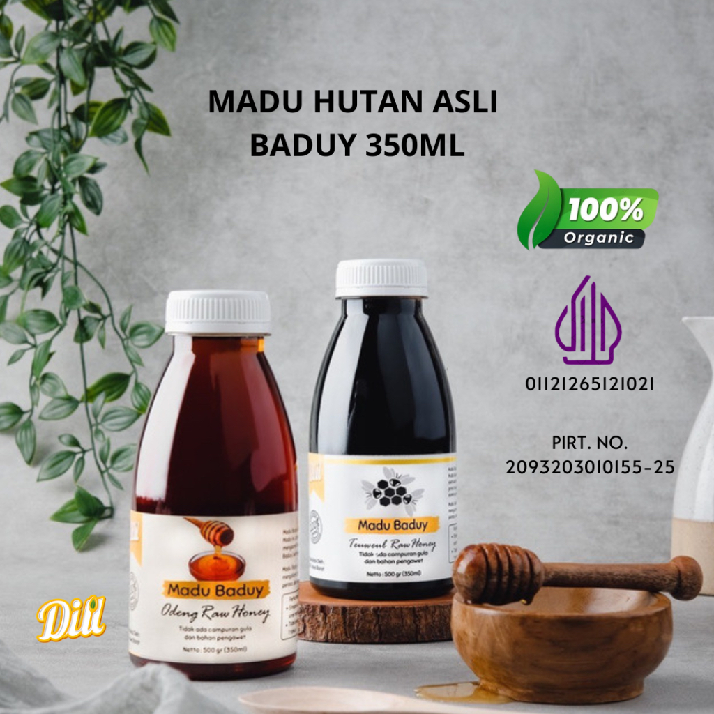 

Madu Hitam Trigona/ teuweul 350ml + Madu Odeng 350ml