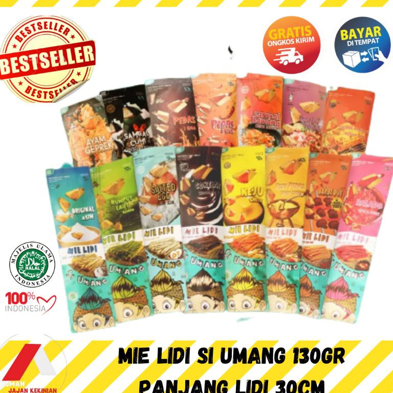 

VD87 MIE LIDI SI UMANG KEMASAN KERTAS 130gr SALE MURAH FREE BUBBLEWRAP 9443