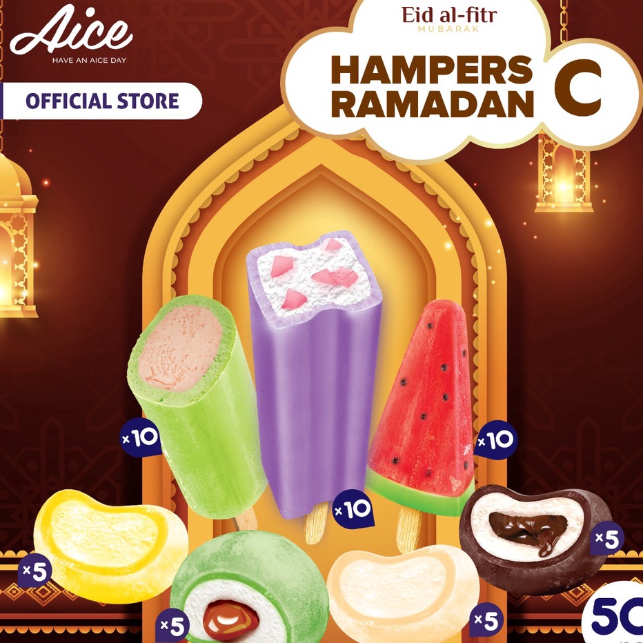 

TIPE XDI383 Paket Aice Ice Cream Hampers Idul Fitri Lebaran Ramadhan C Es krim isi 50 pcs eskrim