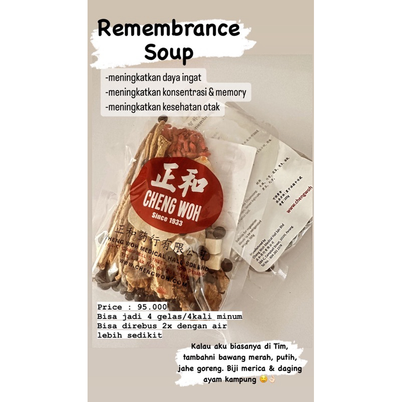 

REMEMBRANCE SOUP