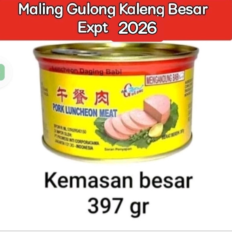 

Terb@tas Maling Gulong / Daging Maling / Pork Luncheon Meat GULONG 397 gr Fast On