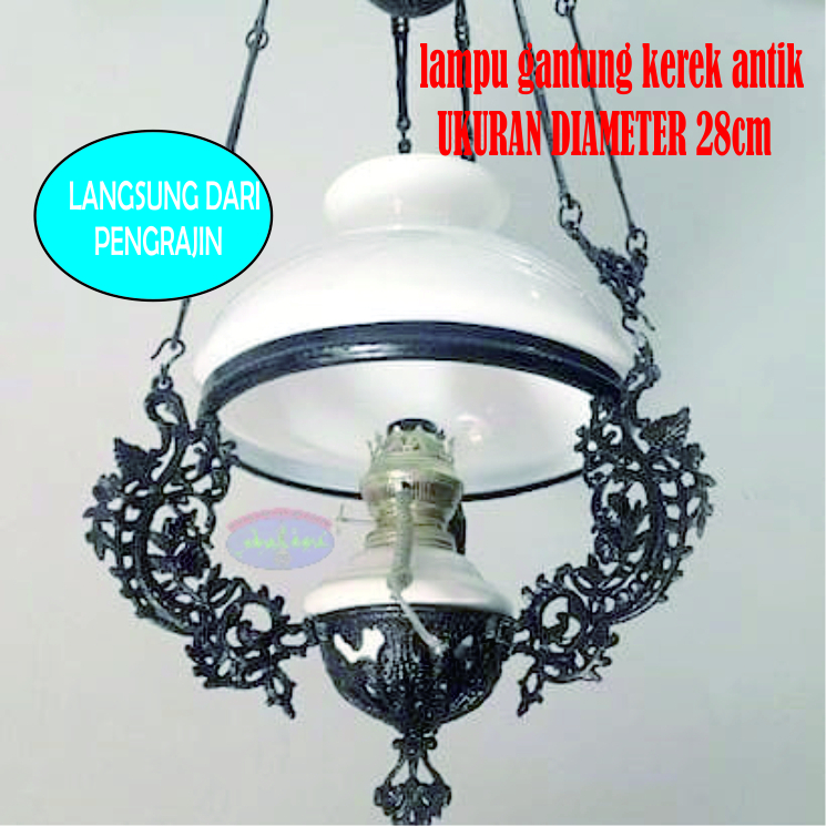 lampu hias antik,lampu antik,lampu gantung antik 28cm