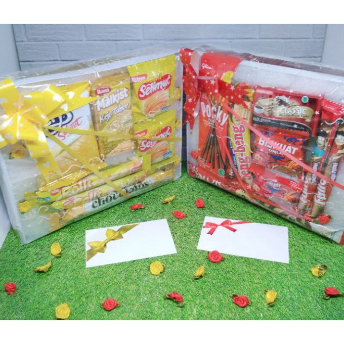 

TIPE FSU503 [READY] Snack Box Mini Gift Hamper Birthday Hadiah Kado Ultah Valentine Parcel Lebaran Natal Wisuda (A)