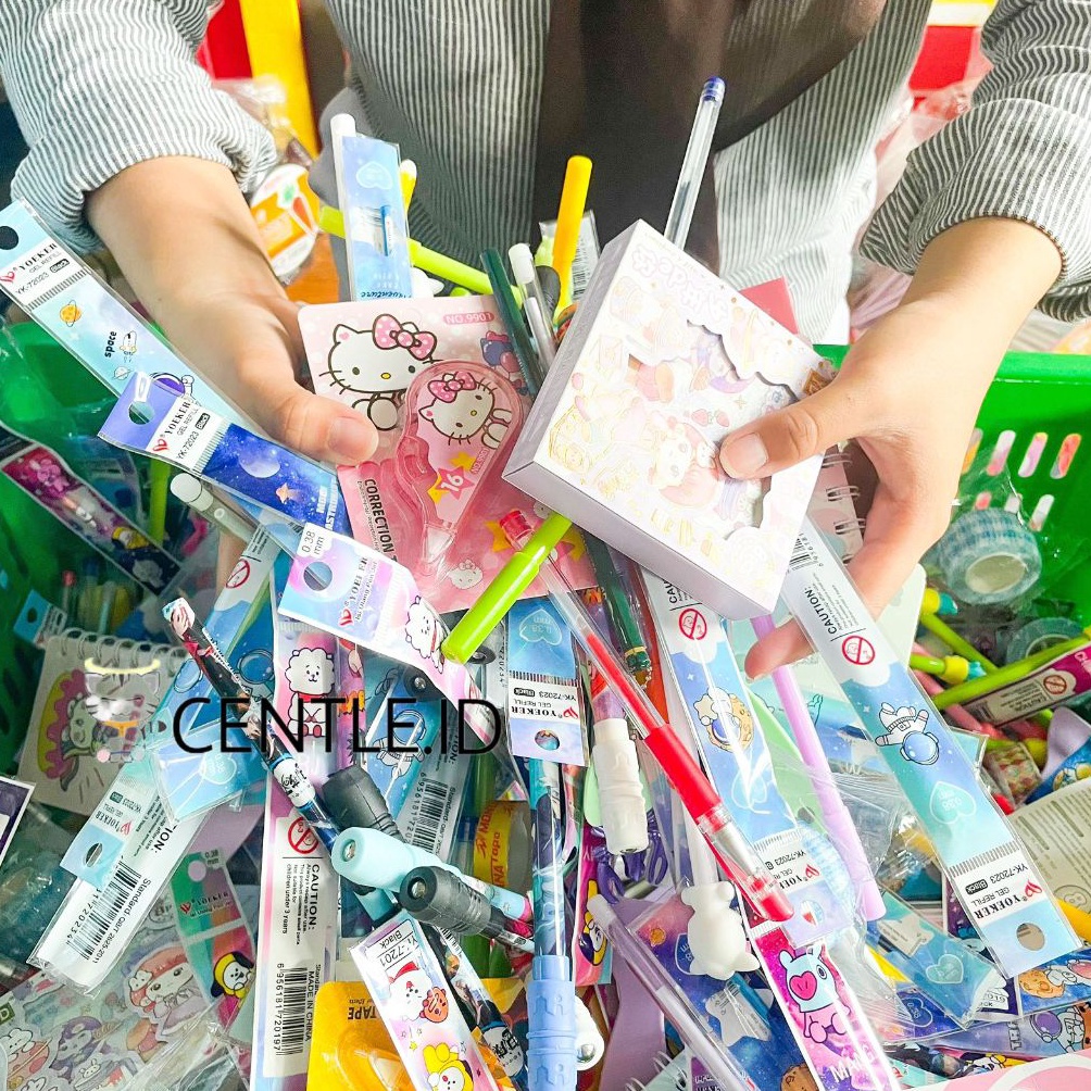 

61 CENTLE.ID SPESIAL Capit Alat tulis isi pulpen buku notes kecil stationery kantor sekolah pen pen iemen