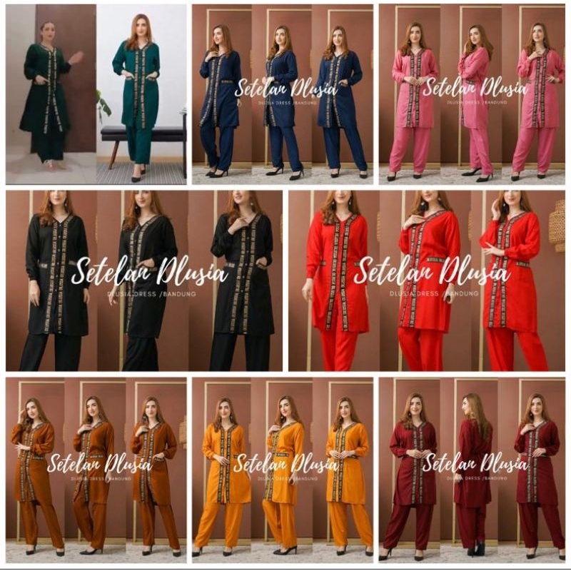 DLUSIA SETELAN DLUSIA POLOS, ORIGINAL BY DLUSIA DRESS