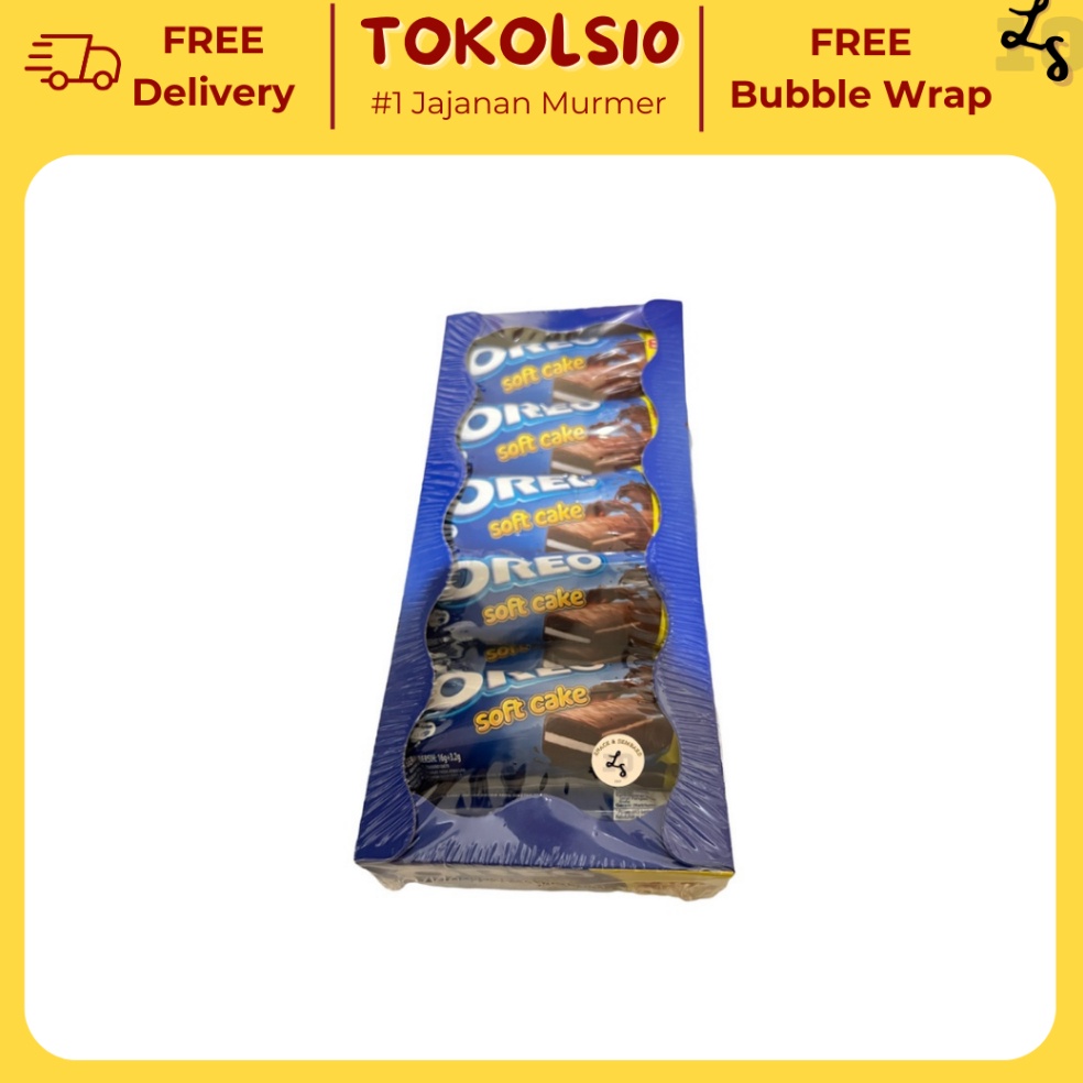 

67 Oreo Soft Cake Bolu Cokelat 16+3.2gr - 1 Box Isi 12 pcs ✧Harga Promo