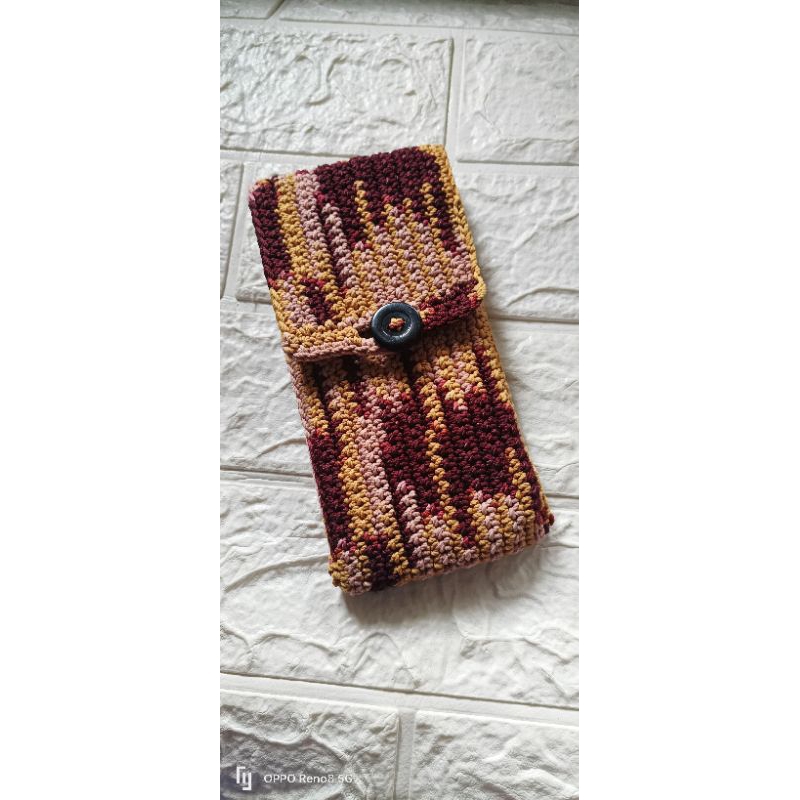 Dompet Hp Rajut Motif /Polos