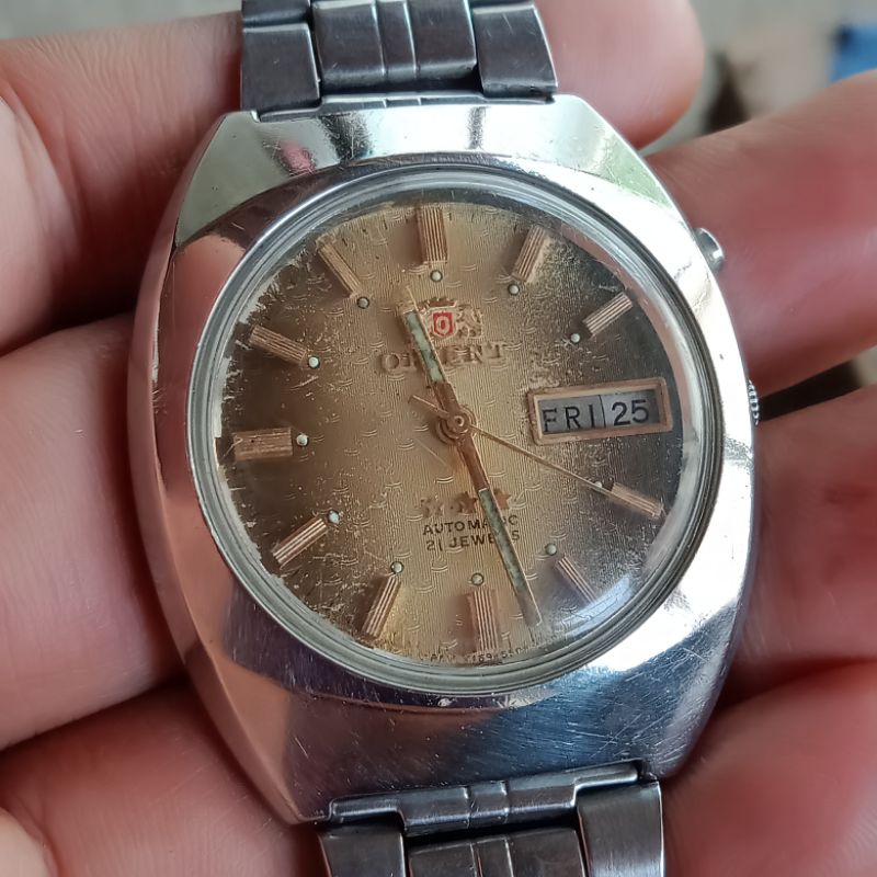 jam orient automatic 21 jewels tiga bintang
