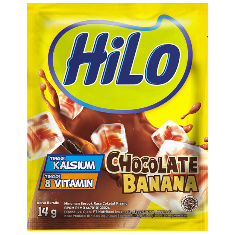 

HiLo chocolate banana 70 gram (5 sachet @14 gram)