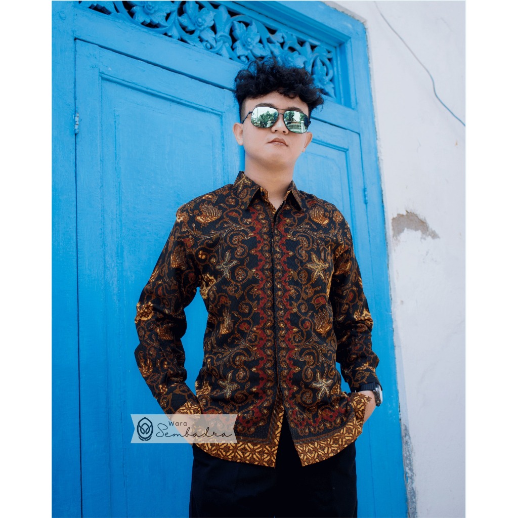 Kemeja Batik Pria Semi Tulis Motif Wahyu Tumurun