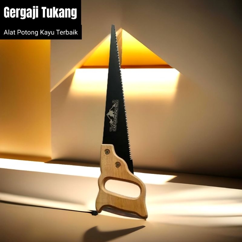 gergaji kayu potong bahan baja siap pakay jenis kenru atau besar