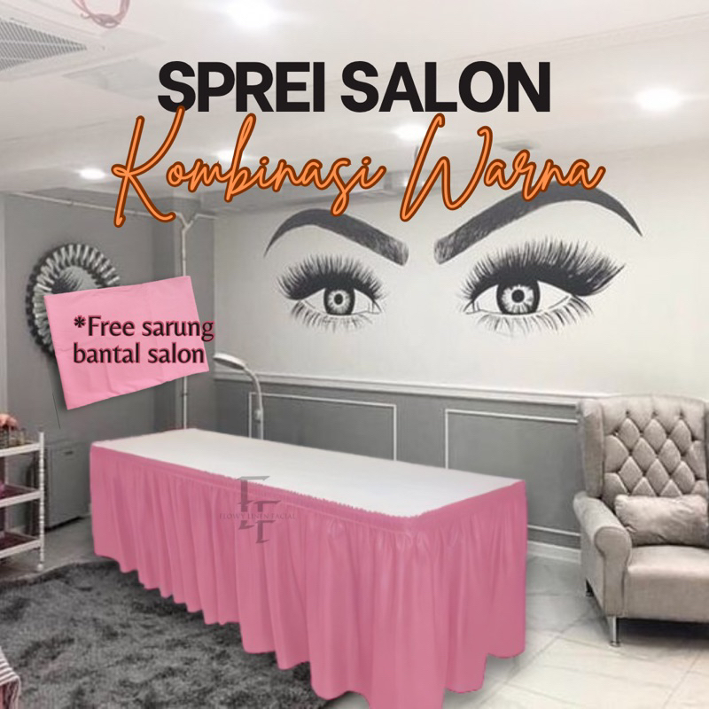 Sprei Salon Kombinasi Warna Sprei Salon Mix Sprei Klinik Kecantikan Sprei Bed Facial Sprei Salon Rum