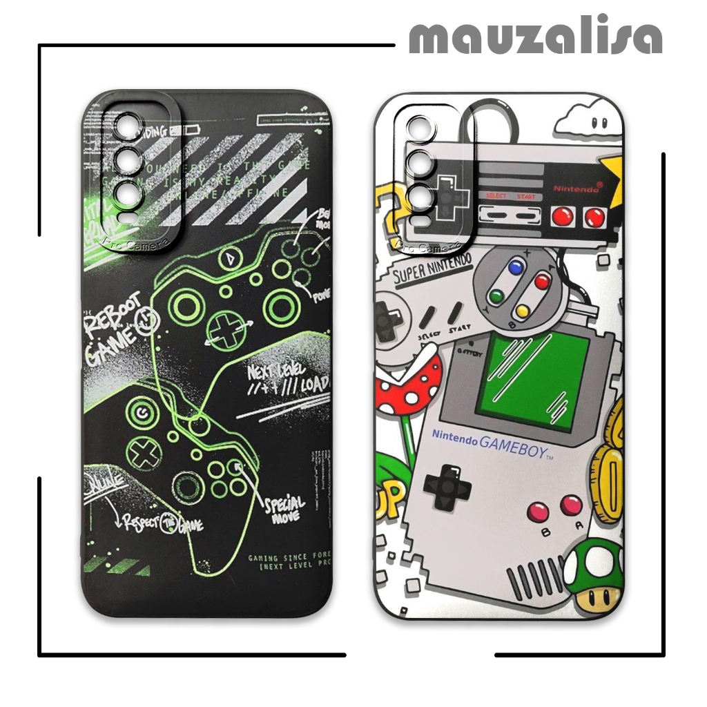 Softcase Vivo Y20 Y20s Y12s Motif Gaming - Casing Case Silikon Tpu Gambar Gamers - Dengan Pelindung 