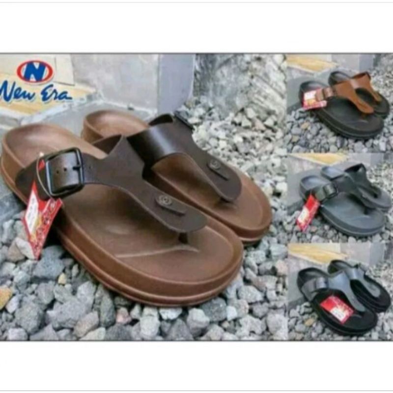 Sandal Sendal Jepit Tali Gesper Sandal Jepit New Era Sandal Casual New Era 81253 Original