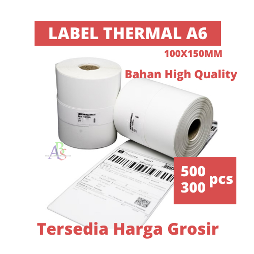 

ABS Kertas Thermal Uk 100x150 mm 500/300/250Lembar