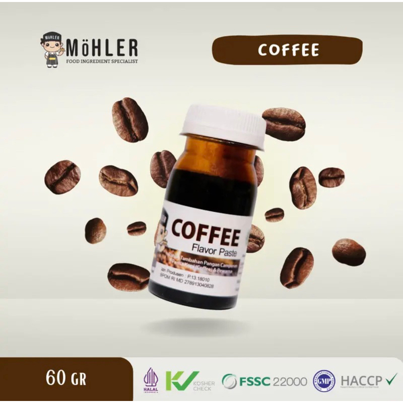 

✨TERBARU✔️Perisa Pasta Mohler - Perisa Makanan dan Minuman Mohler - Perisa Mohler Coffee 60 gram