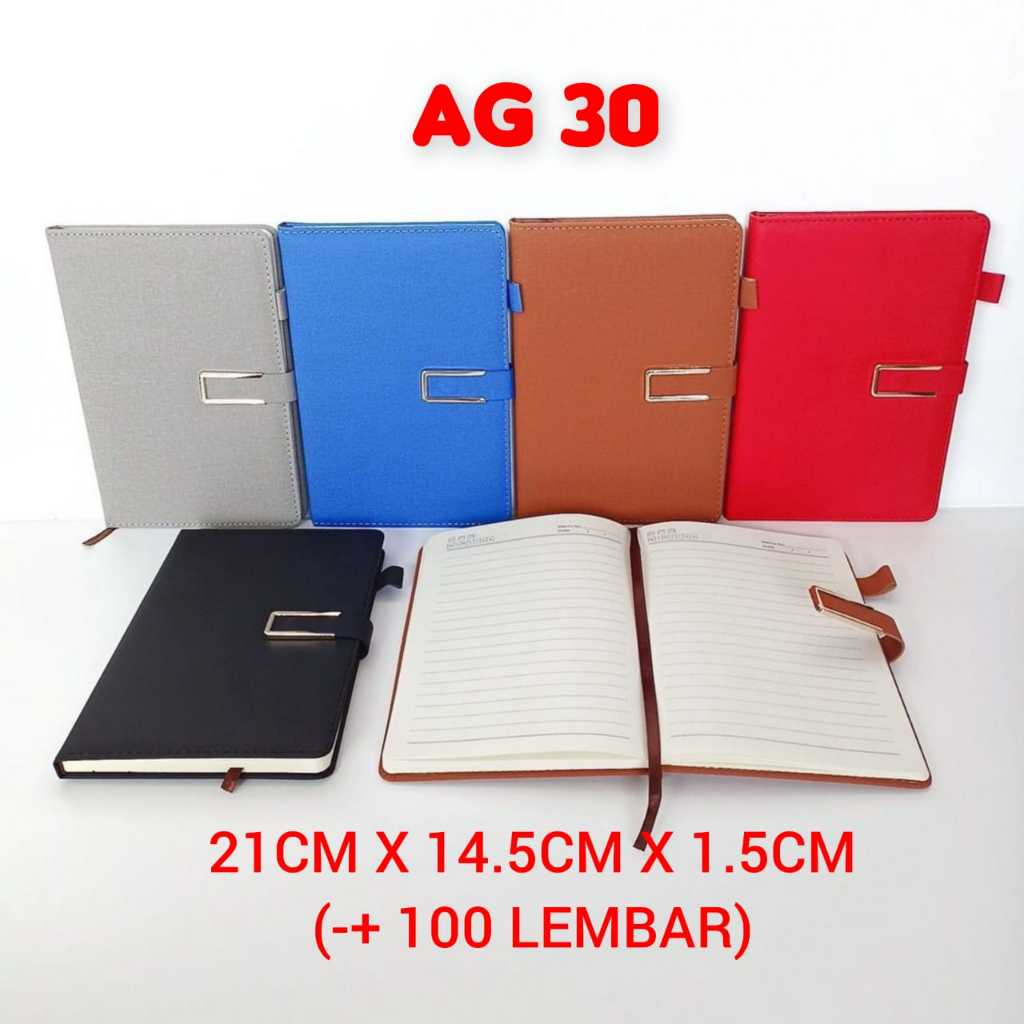 

AG 30 I Buku Agenda A5 I Notebook Buku Tulis Bisa Custome Nama dan Logo Perusahaan