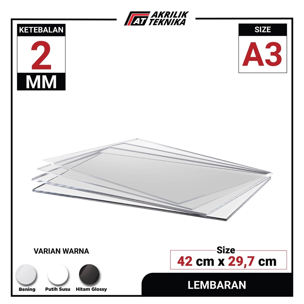 

AZ35 LEMBARAN AKRILIK A3 2MM TRANSPARAN WARNA ACRYLIC GROSIR BERKUALITAS 66rdo