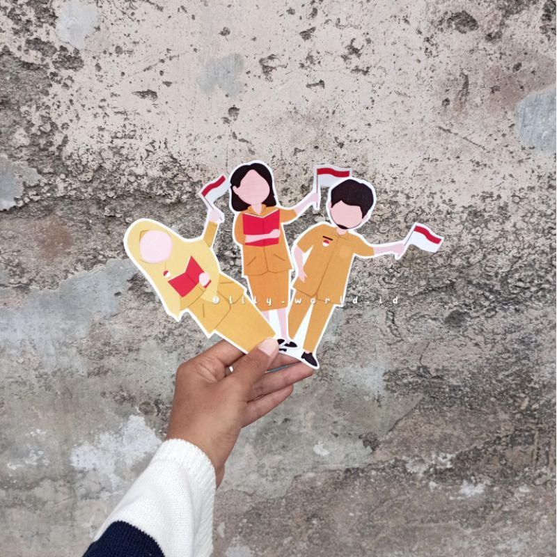 

[LILY] Topper Buket Kue Hari Guru Topper ASN Pegawai Negeri Indonesia