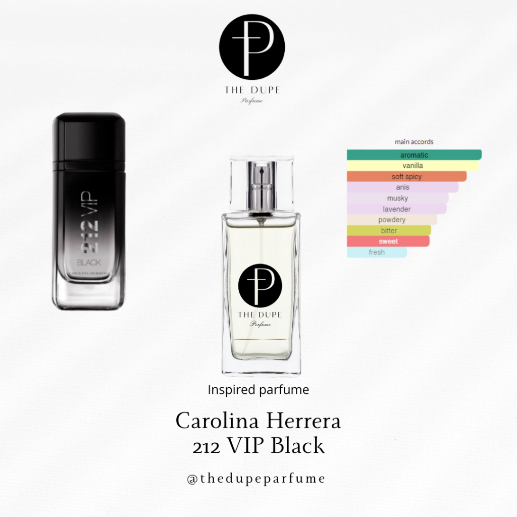 The Dupe Parfume Inspired Parfume CH 212 VIP Black