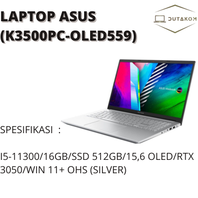 LAPTOP ASUS K3500PC-OLED559 (SILVER)