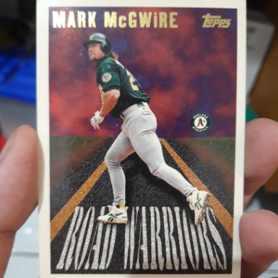 kartu baseball topps 1995 mark mcgwire