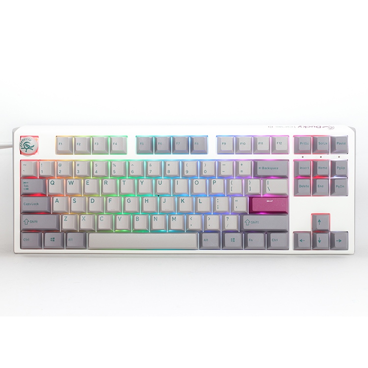 Ducky One 3 Mist Grey TKL Mechanical Keyboard Tenkeyless PBT Double Shot