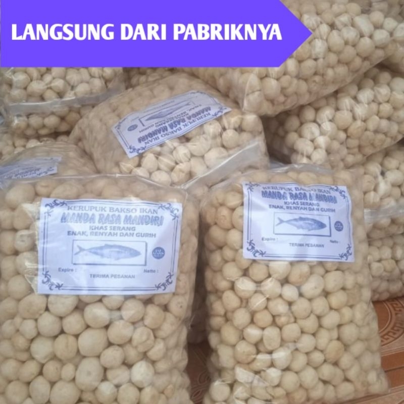 

Kerupuk bakso ikan (langsung dari pabrik) 1kg