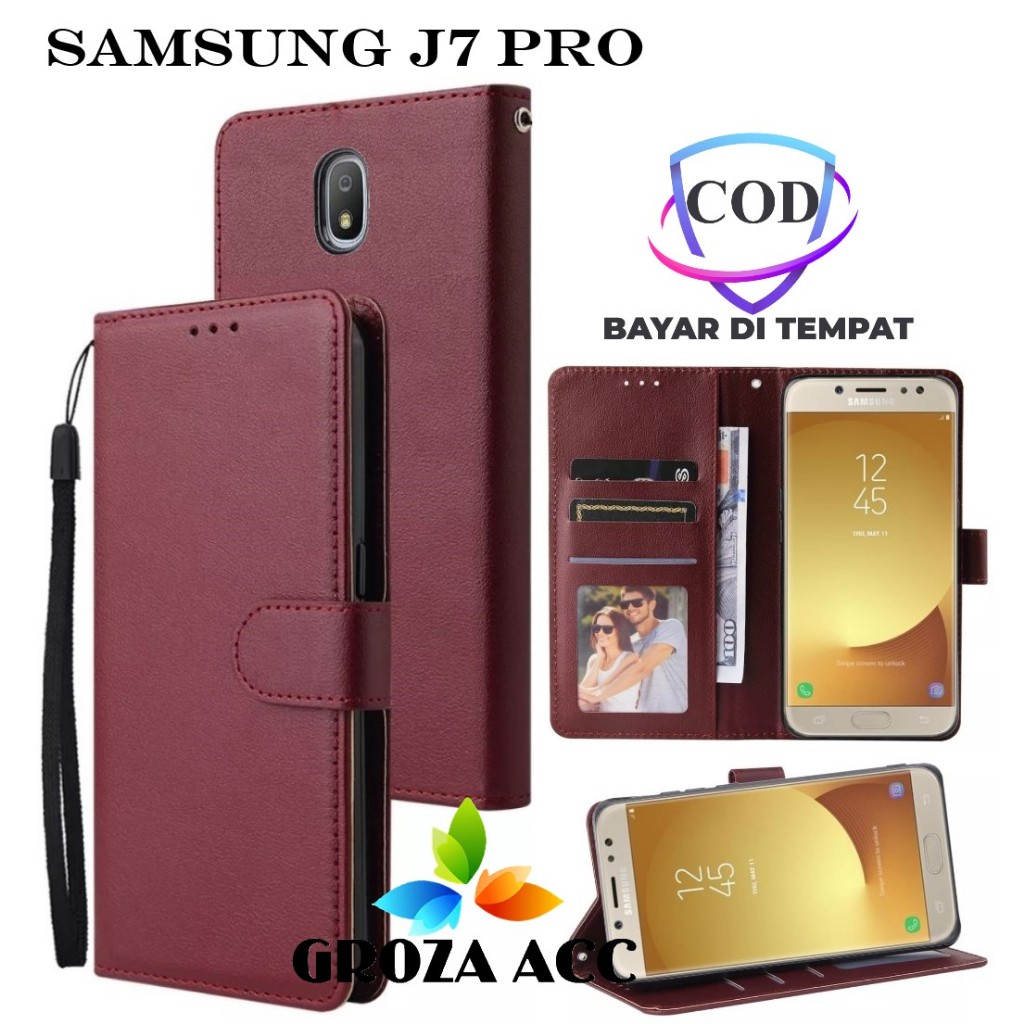 Flip Case SAMSUNG J7 PRO Case Wallet Kulit Casing Dompet Case Wallet Leather Flip Case SAMSUNG J7 PR