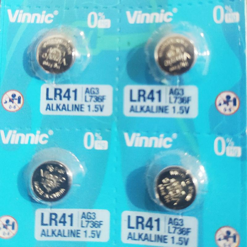 Baterai Vinnic LR41/L736f/AG3