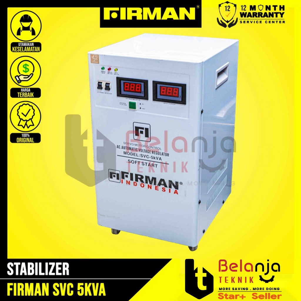 Firman Stabilizer SVC 5000 Watt Voltage Stabilizer SVC5000 Watt