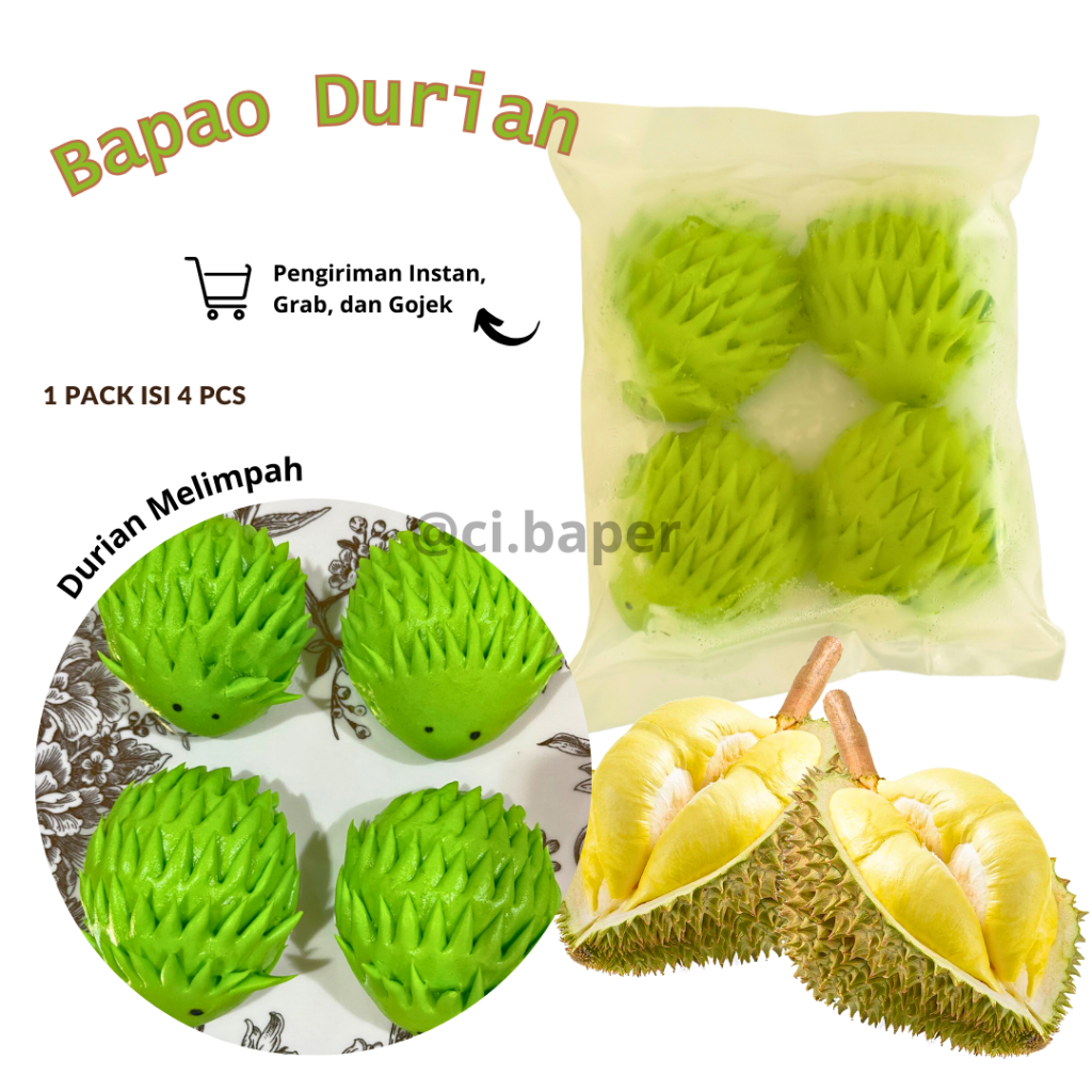 

Bapao Durian (Frozen) / Beku Instan tinggal kukus