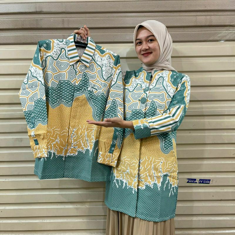 Baju Batik Tunik | Batik Couple | Batik Sarimbit modern | Bahan Katun Solo Lapisan