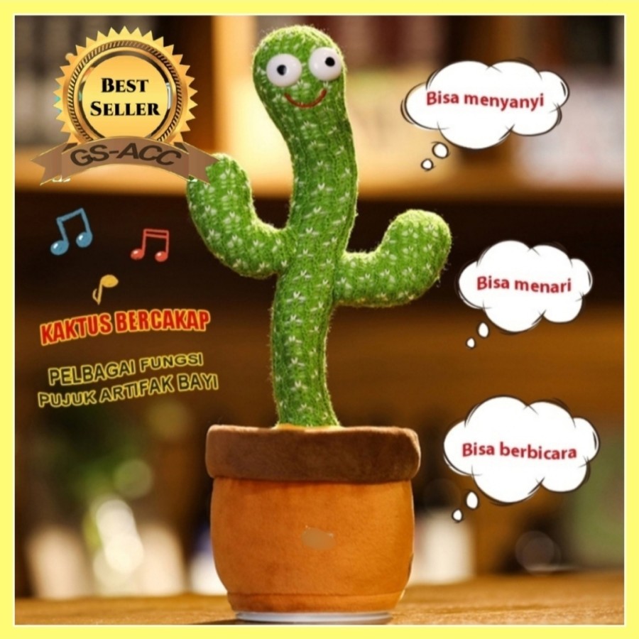 Mainan anak Kaktus Goyang peniru suara - Cactus Dancing | Mainan Kaktus Goyang Avengerss Kaktus Squi