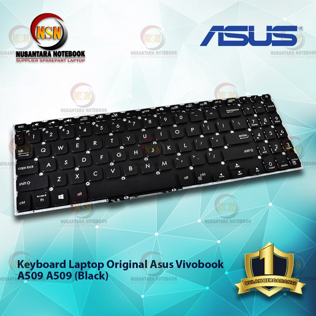 Keyboard Original Laptop Asus Vivobook A509 Backlight (Black)
