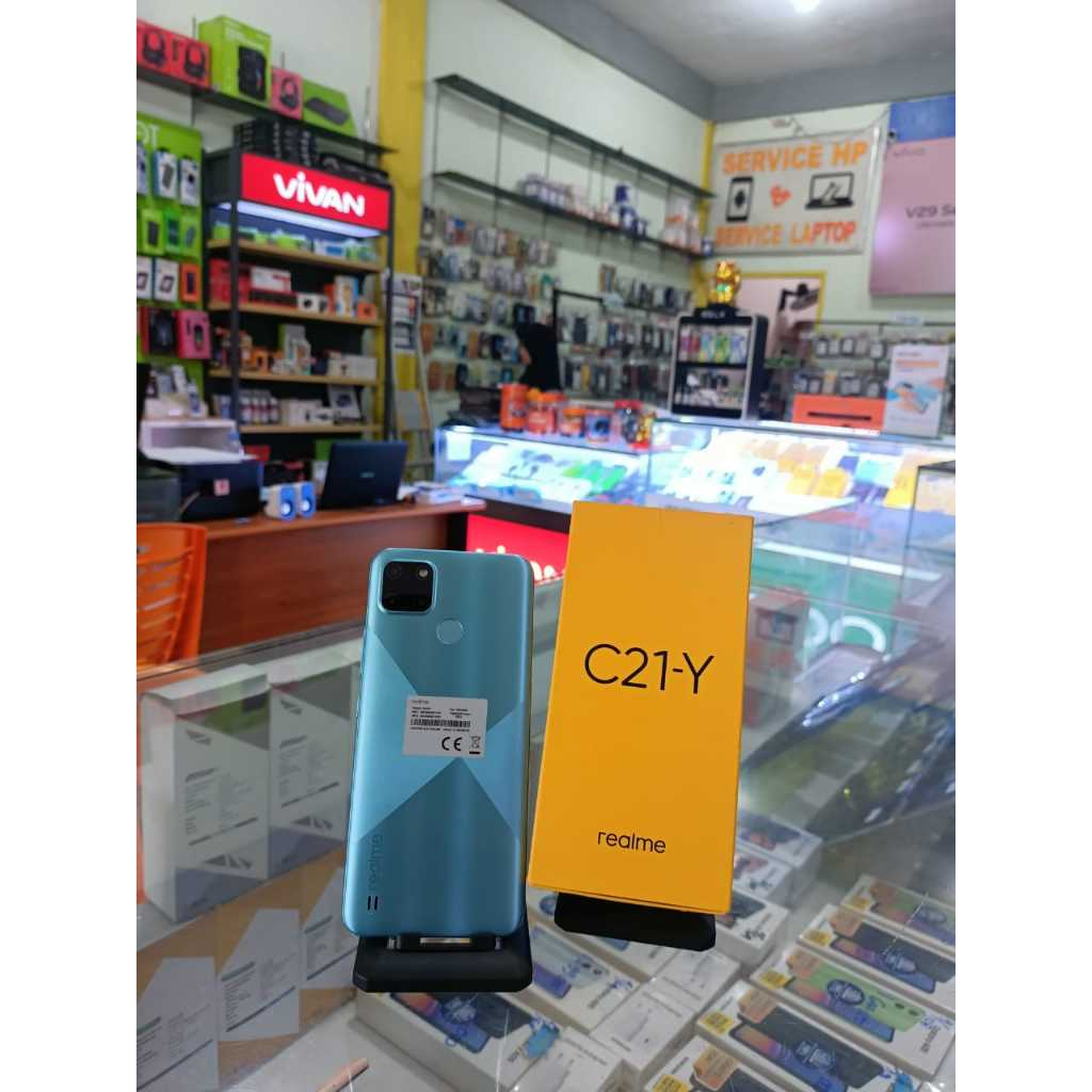 Realme C21-Y Ram 3/32 warna biru