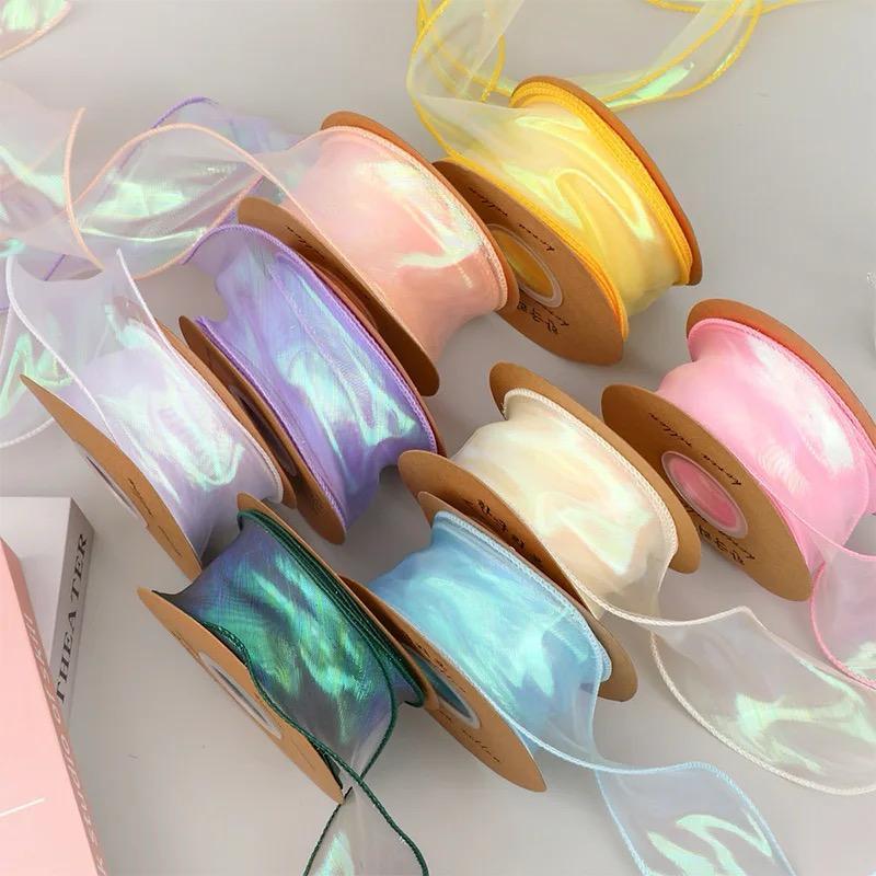 

[PER GLG] Pita Fishtail Ribbon Glossy 4 cm - Organza Gelombang Kilat Premium Pita Buket Hampers Kado