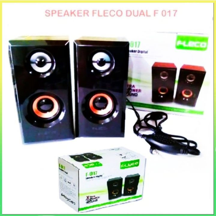 COD SPEAKER KOMPUTER/LAPTOP/HP/USB FLECO F-017//SPEAKER SALON AKTIF FLECO F-017//SPEAKER KOMPUTER X-