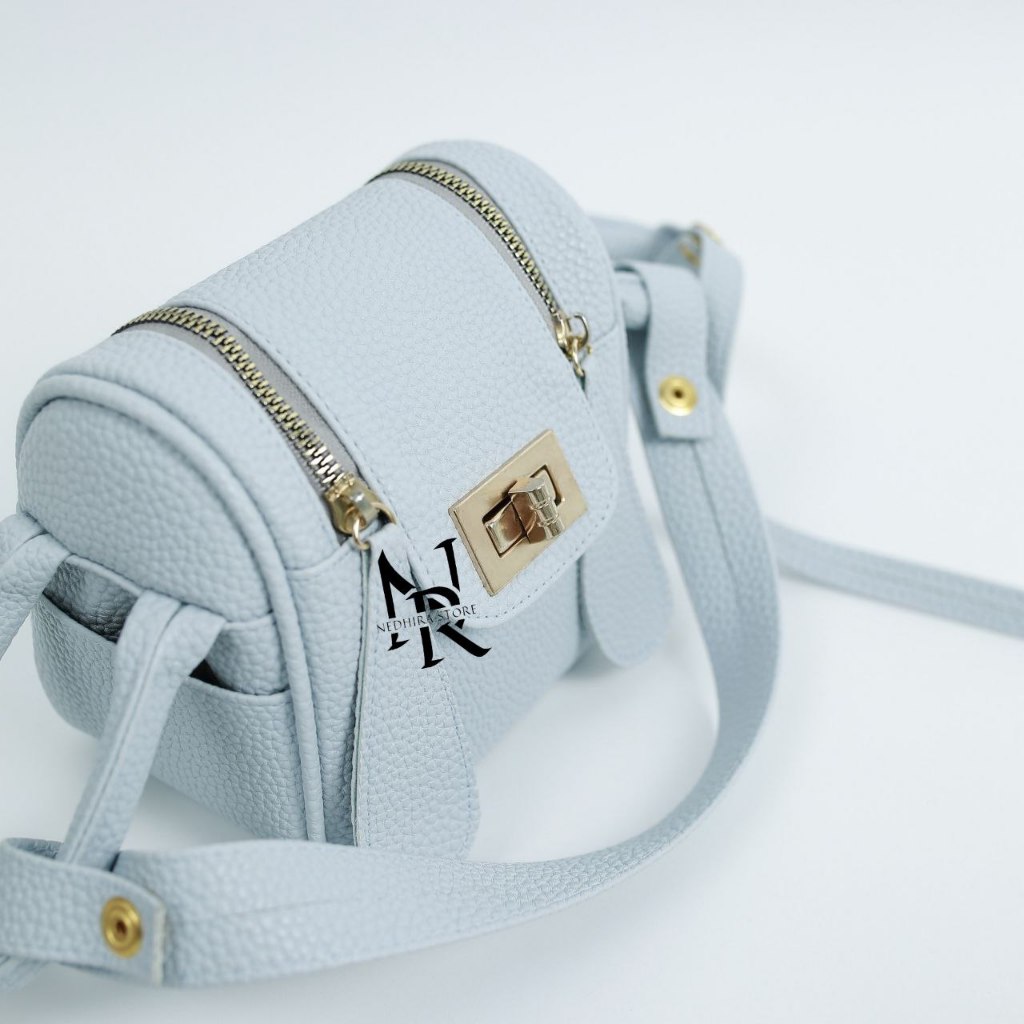 Tas selempang wanita Papirut Rifaya  jeruk sintetis fashion wanita