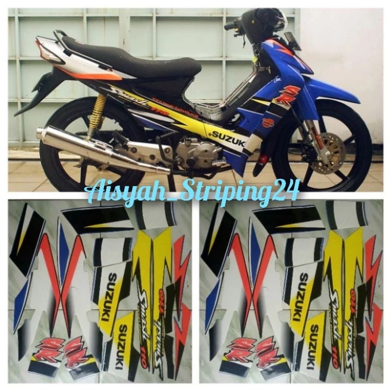 stiker striping suzuki smash SR 110 2004 2005